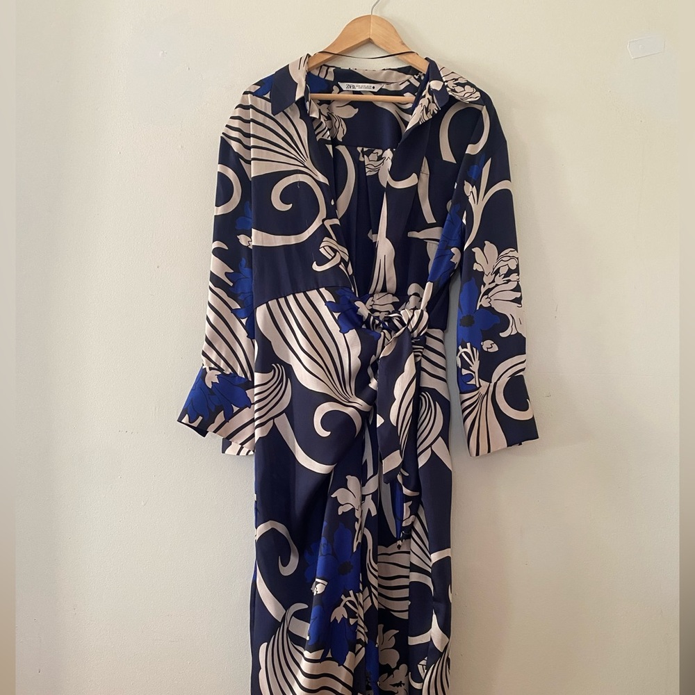 Zara Wrap Maxi Dress Floral XL